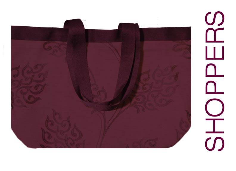 designer fabric grocery shopping bags